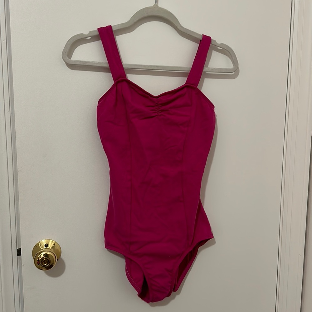 Hot pink sweetheart neckline bodysuit!!